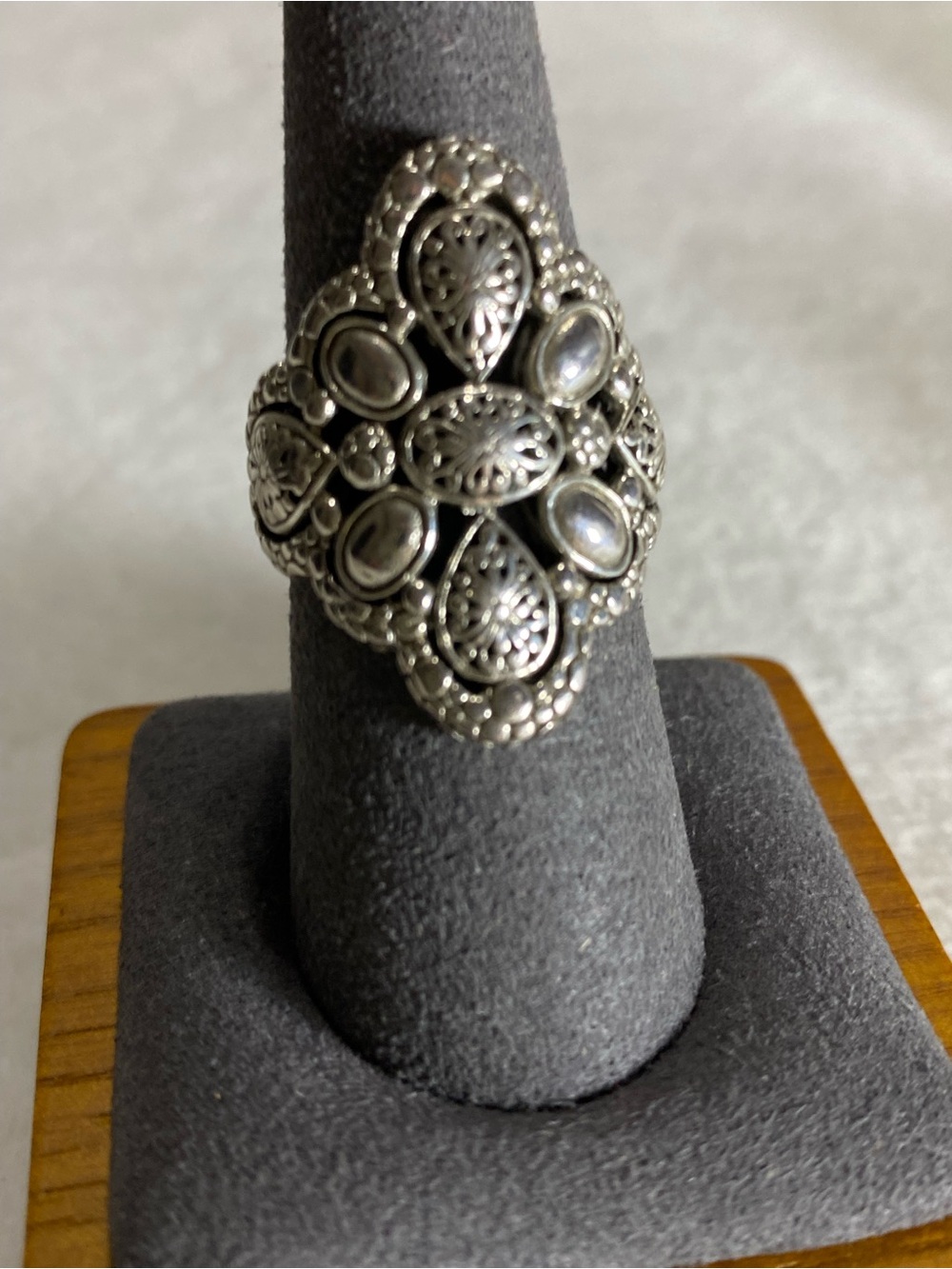 Sarda Intricate .925 Sterling Silver Statement Ring